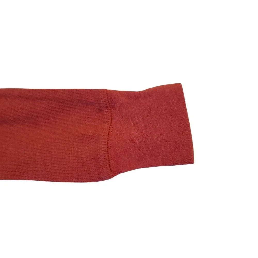 Carbon Thermal Shirt Mens Size M Solid Red Long Sleeve Cotton Trendy Warm Layers
